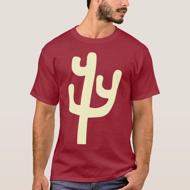 Camiseta Cactus - Crema (Anverso)