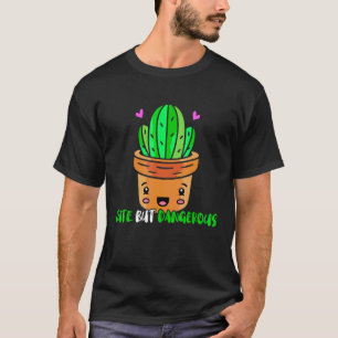 Camiseta Cactus Cuidados Pero Peligrosos Pintoresca El Cact