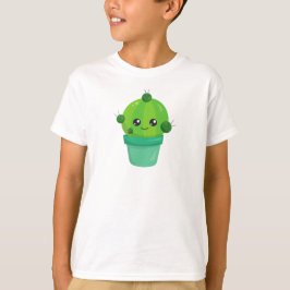 Camiseta Cactus Cute, Cactus Kawaii, Cactus Verde, Pot