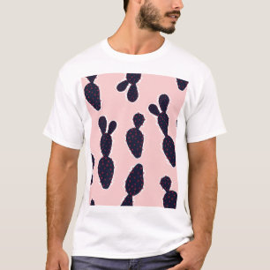 Camiseta Cactus Cuteness: Patrones Pastel Dulce