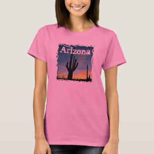 Camiseta Cactus de Arizona Saguaro en el Tee del Suroeste