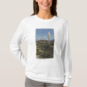 Camiseta Cactus de CaliforniaYucca en la floración en