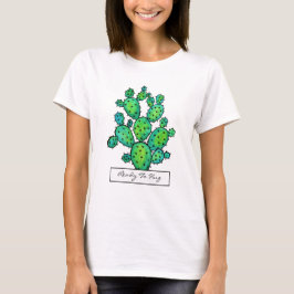 Camiseta Cactus de color de agua grandioso