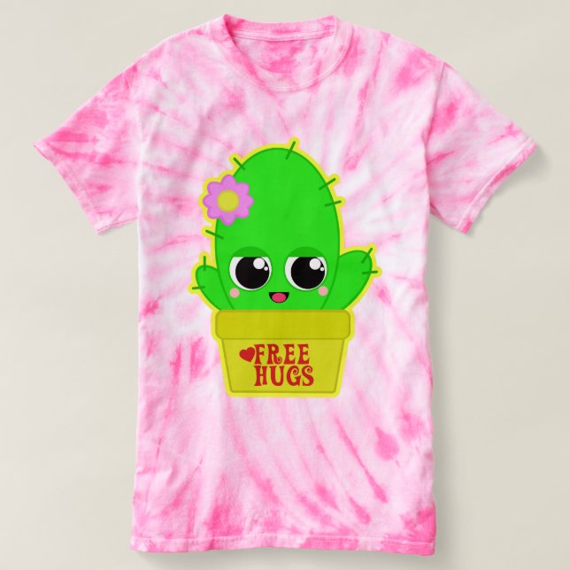 Camiseta Cactus de Kawaii (Diseño del anverso)