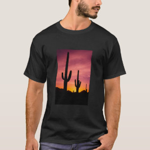 Camiseta Cactus de Saguaro al amanecer, Arizona