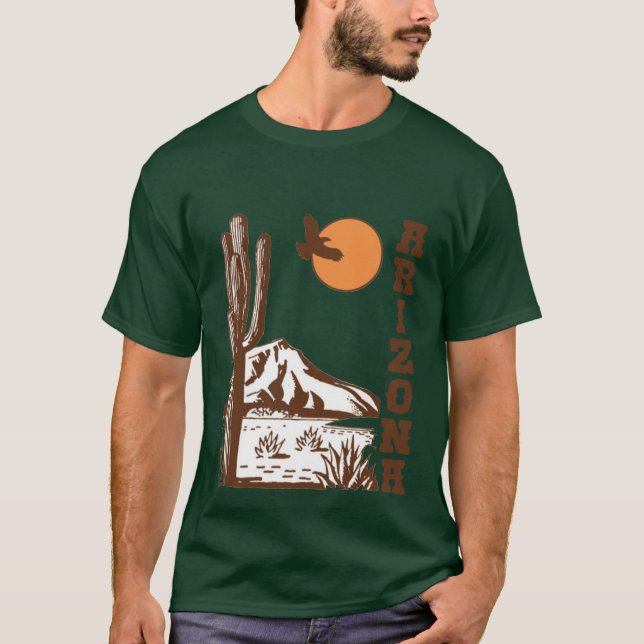 Camiseta Cactus del desierto de Arizona (Anverso)