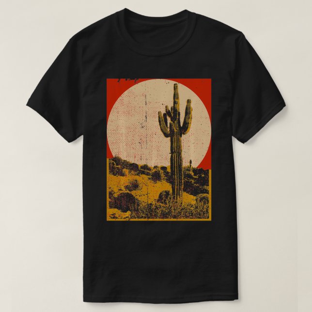 Camiseta Cactus del desierto del suroeste (Diseño del anverso)