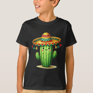 Camiseta Cactus Divertido Cinco De Mayo Niños Pequenos Fies