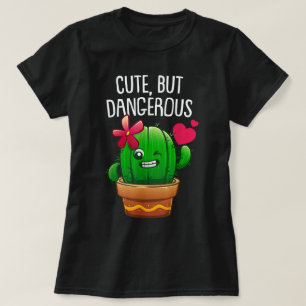 Camiseta Cactus divertido y peligroso Arte de dibujos anima