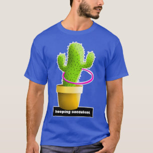 Camiseta Cactus divertidos practicando con el capullo