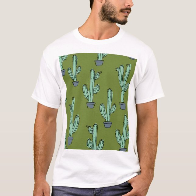 Camiseta Cactus en el Ilustracion Pot (Anverso)