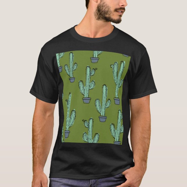Camiseta Cactus en el Ilustracion Pot (Anverso)
