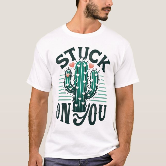 Camiseta Cactus enamorado (Anverso)