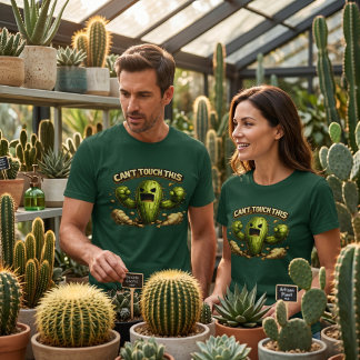 Camiseta Cactus enojado divertido