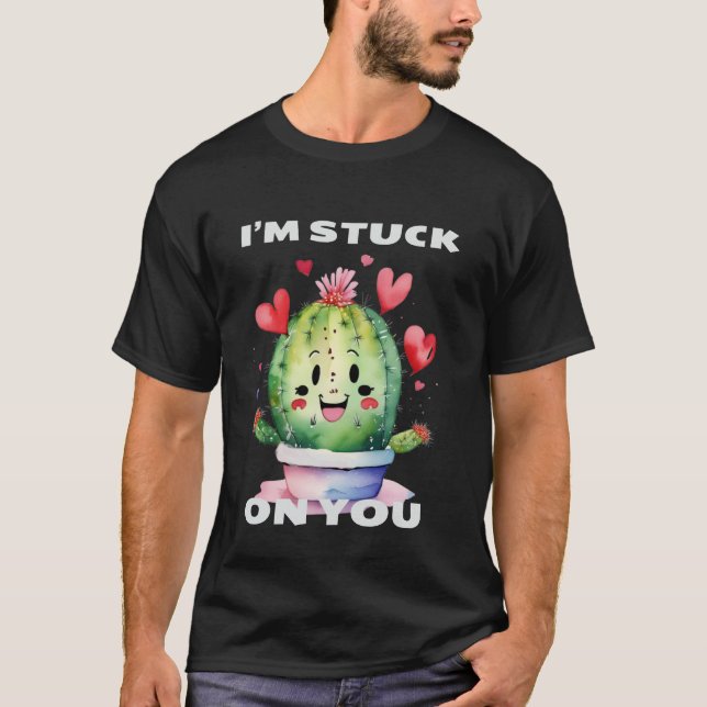 Camiseta Cactus, estoy atrapado en ti (Anverso)