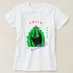 Camiseta Cactus felices con sonrisa grande - tu hermosa son