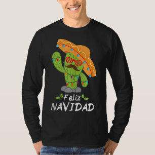 Camiseta Cactus Feliz Navidad - Navidades De Árboles Mexica