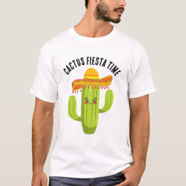 Camiseta Cactus Fiesta Time Humor divertido