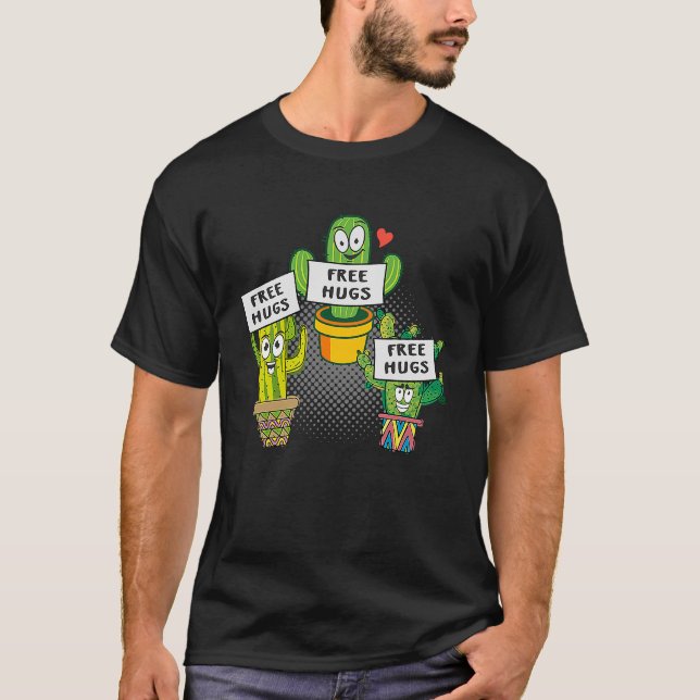 Camiseta Cactus Free Hugs Cacti (Anverso)