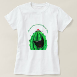 Camiseta Cactus Funny T-Shirt - Texto Personalizado