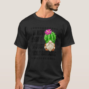 Camiseta Cactus Gnome Para Los Hombres Abuelo Sarcástico Y 