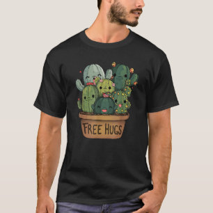 Camiseta Cactus gratis abrazos Tee Cute divertido cactus pr