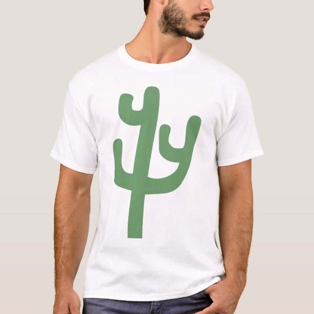 Camiseta Cactus - Green del ejército (Anverso)