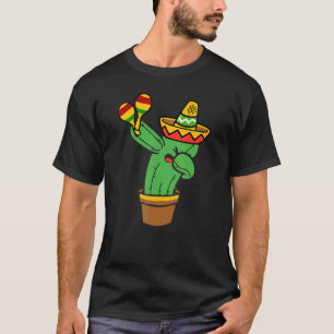Camiseta Cactus haciendo dabbing Planta linda para hombres
