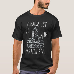 Camiseta Cactus Hogar Es Wo Mis Cactus Son Plantas De Jardí