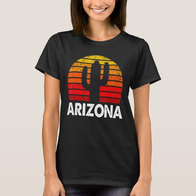 Camiseta Cactus Hombres Mujeres del Desierto de Arizona Az (Anverso)