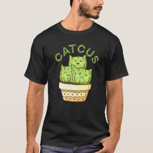 Camiseta Cactus Kitty Catcus Succulum Saguaro Cat Pun
