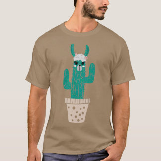 Camiseta Cactus Llama Cute Llama Con Cactus Pla