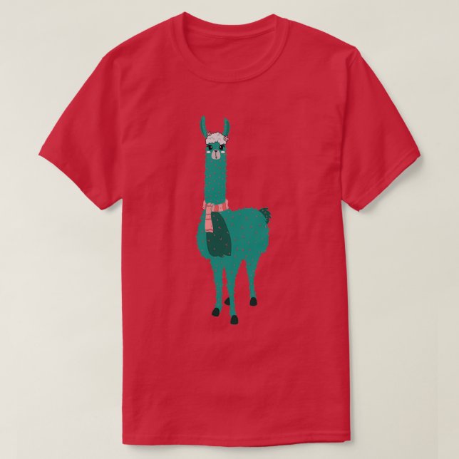 Camiseta Cactus Llama Cute Llama Con Cactus Pla (Diseño del anverso)