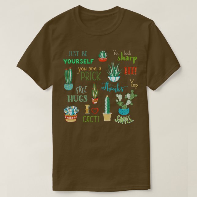 Camiseta Cactus Lovers Plants Aovers Farmer (Diseño del anverso)