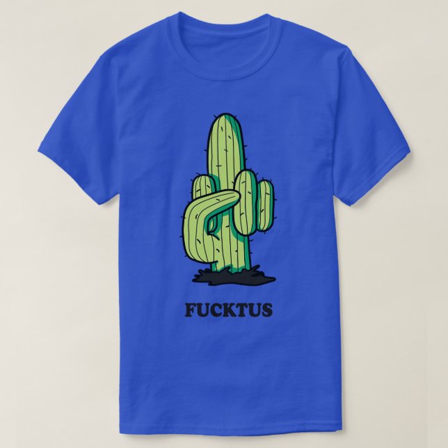 Camiseta Cactus Middle Finger Fucktus (Diseño del anverso)