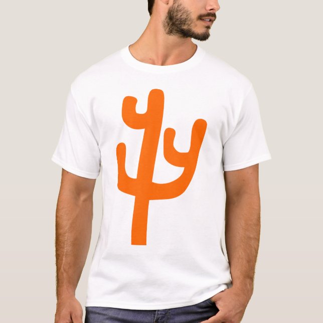 Camiseta Cactus - Naranja (Anverso)