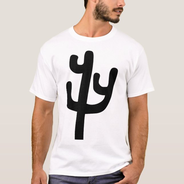 Camiseta Cactus - Negro (Anverso)
