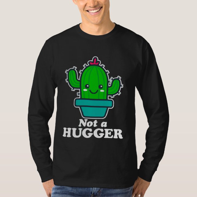 Camiseta Cactus No Hugs today (Anverso)