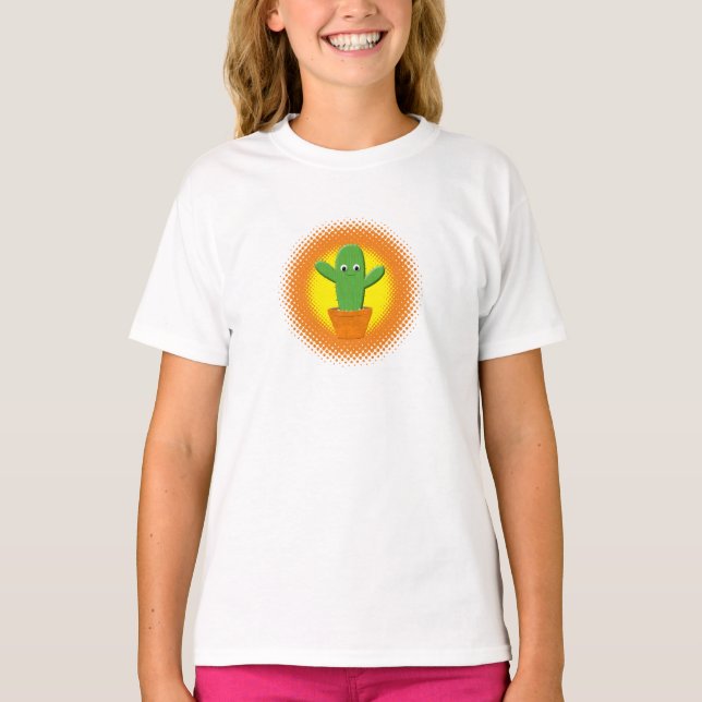 Camiseta Cactus Personalizado Cute (Anverso)