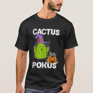 Camiseta Cactus Pokus Halloween Calabaza Cute Cactus C