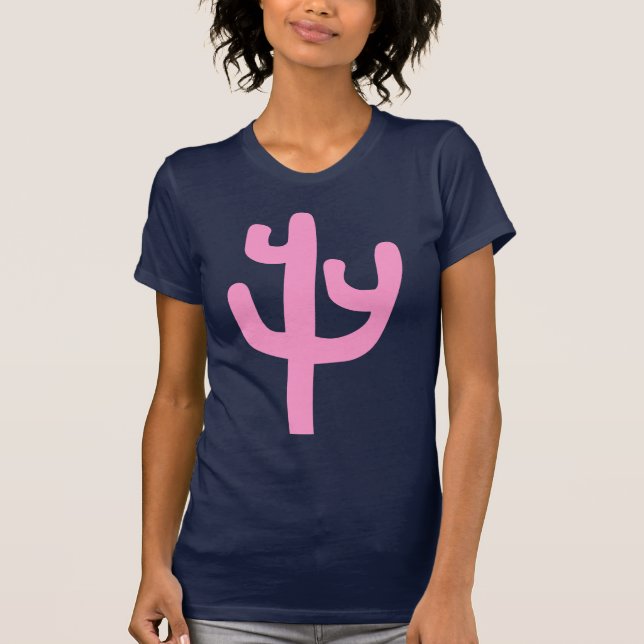 Camiseta Cactus - Rosa (Anverso)