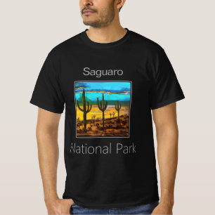 Camiseta Cactus Saguaro al atardecer, Parque Nacional Sagua