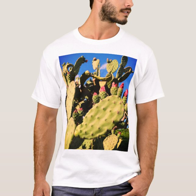Camiseta Cactus Saguaro, Plantas Cactus  (Anverso)