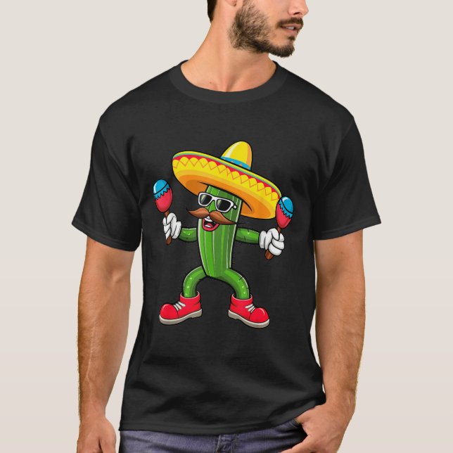 Camiseta Cactus Sombrero Cinco De Mayo Mexican Cactus Party (Anverso)