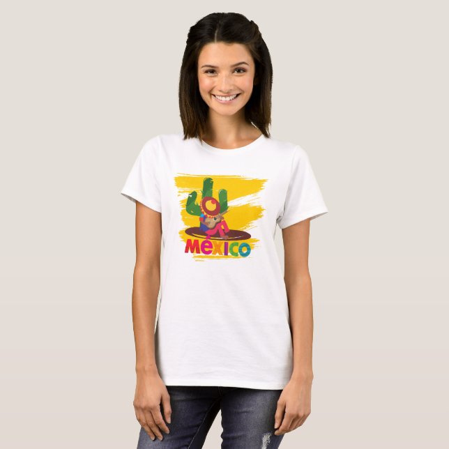 Camiseta Cactus Sombrero T-Shirt (Anverso completo)