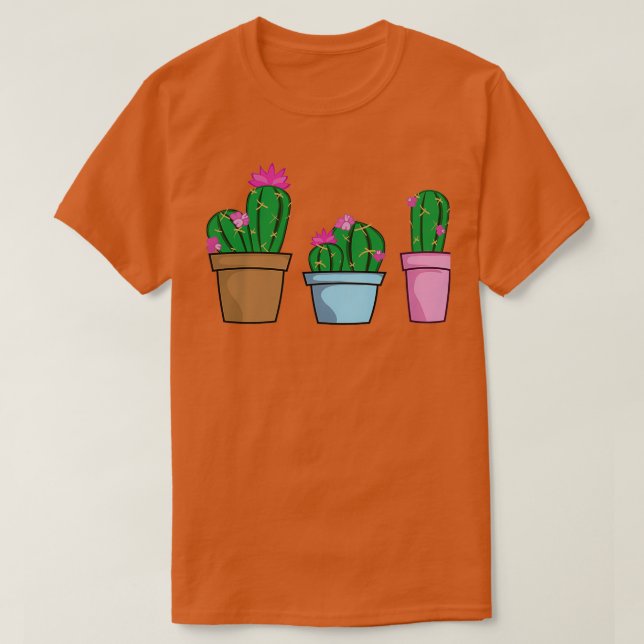 Camiseta Cactus trio (Diseño del anverso)