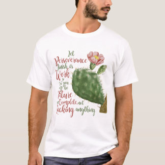 Camiseta Cactus vintage de J P Redouté ilustrado