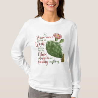 Camiseta Cactus vintage de J P Redouté ilustrado
