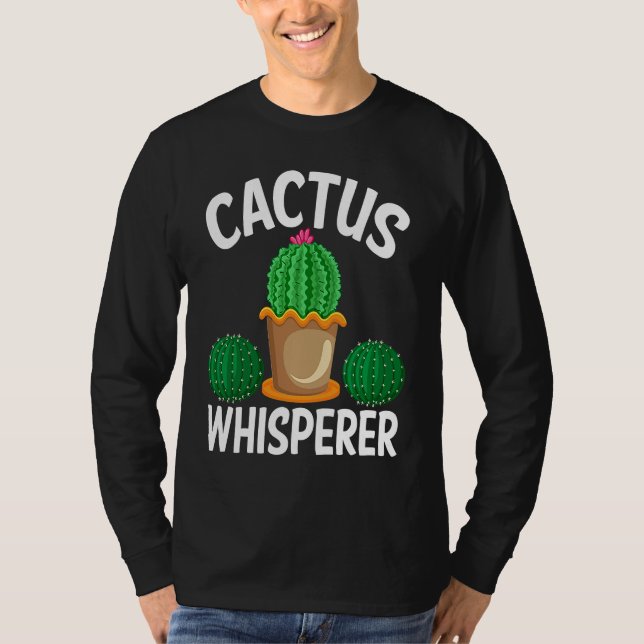 Camiseta Cactus Whisperer I Succulent I Cactus (Anverso)