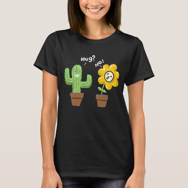 Camiseta Cactus Y Flores Sin Ilustracion Hugo (Anverso)